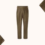 Rubinacci Manny Tapered Pleated Trousers