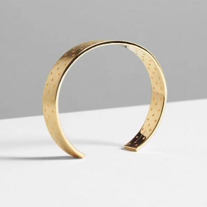 10mm Gold Punched Cuff