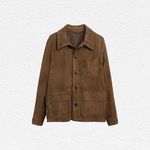 MOSS Taupe Suede Overshirt