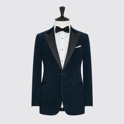 Clements & Church Prussian Blue Corduroy Tuxedo