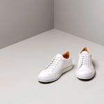 Odile low 002 White in nappa leather