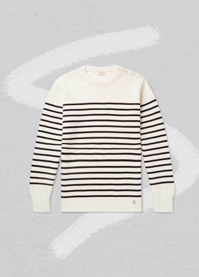 Amor Lux Molene Striped Wool Sweater
