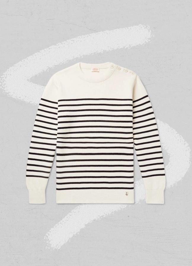 Amor Lux Molene Striped Wool Sweater