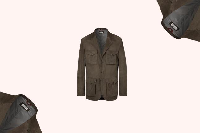 Brunello Cucinelli Suede Field Jacket