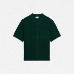 MOSS Chevron Pointelle Knitted Shirt