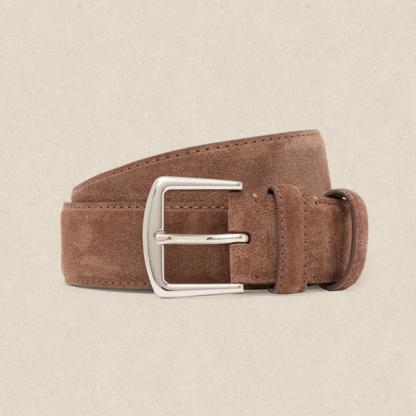 Loro Piana Brown Suede Belt