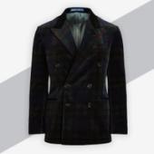 Ralph Lauren Tartan Velvet Jacket