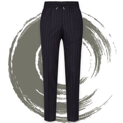 Sandro Paris Striped Drawstring Trousers
