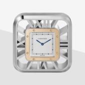 Cartier Santos 100 Skeleton Desk Clock