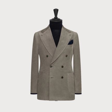 Clements & Church Grey Corduroy Suit