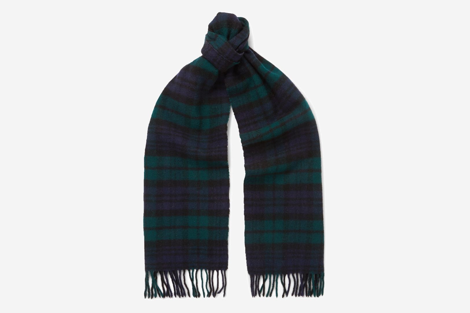 Drake’s Easyday Black Watch Scarf