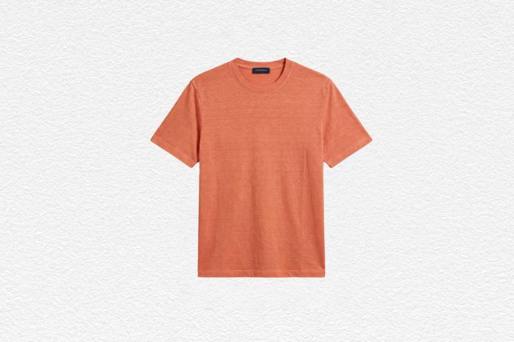 Linen Crew Neck T-Shirt