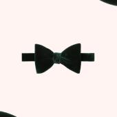 Turnbull & Asser Green Velvet Bow Tie