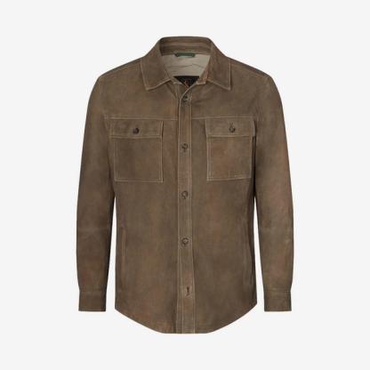 New & Lingwood Suede Overshirt