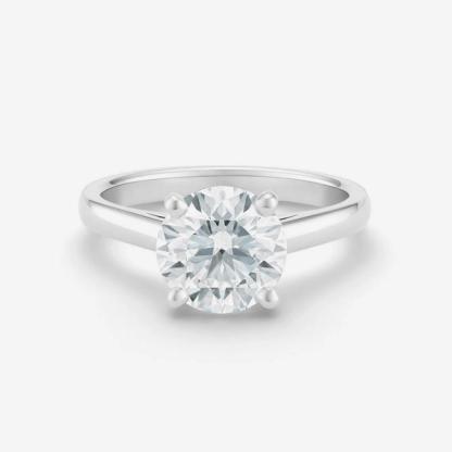 De Beers Classic Round Brilliant Diamond Ring
