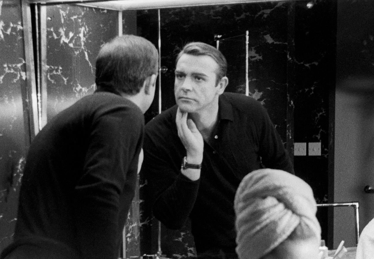 james bond grooming sean connery bathroom shaving