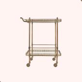 Soho Home Brass Drinks Trolley