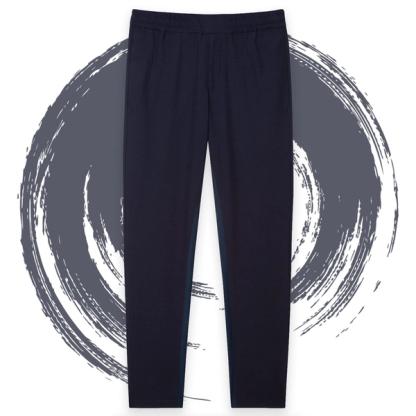 Paul Smith Navy Seersucker Drawstring Trousers