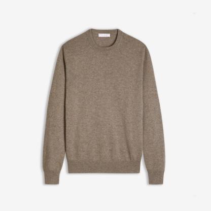 Nocciola Brown Cashmere Crew Neck