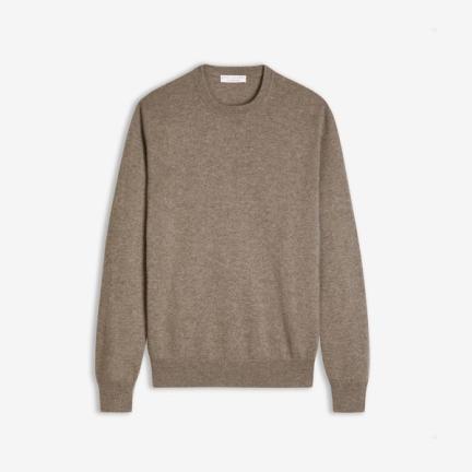 Nocciola Brown Cashmere Crew Neck