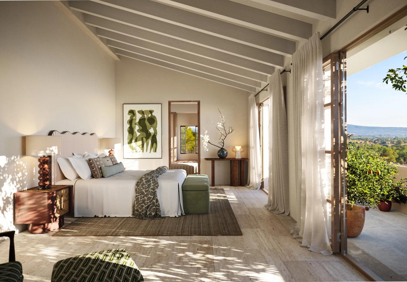 Proposed bedroom interior at Son Credo