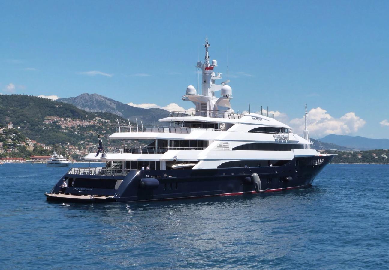 millionaire on his yacht