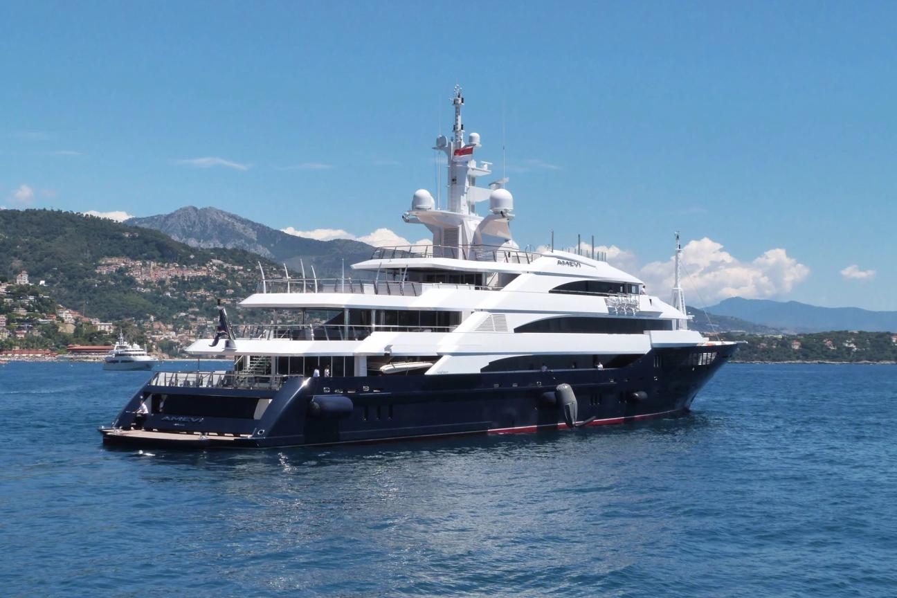 billionaire on yacht