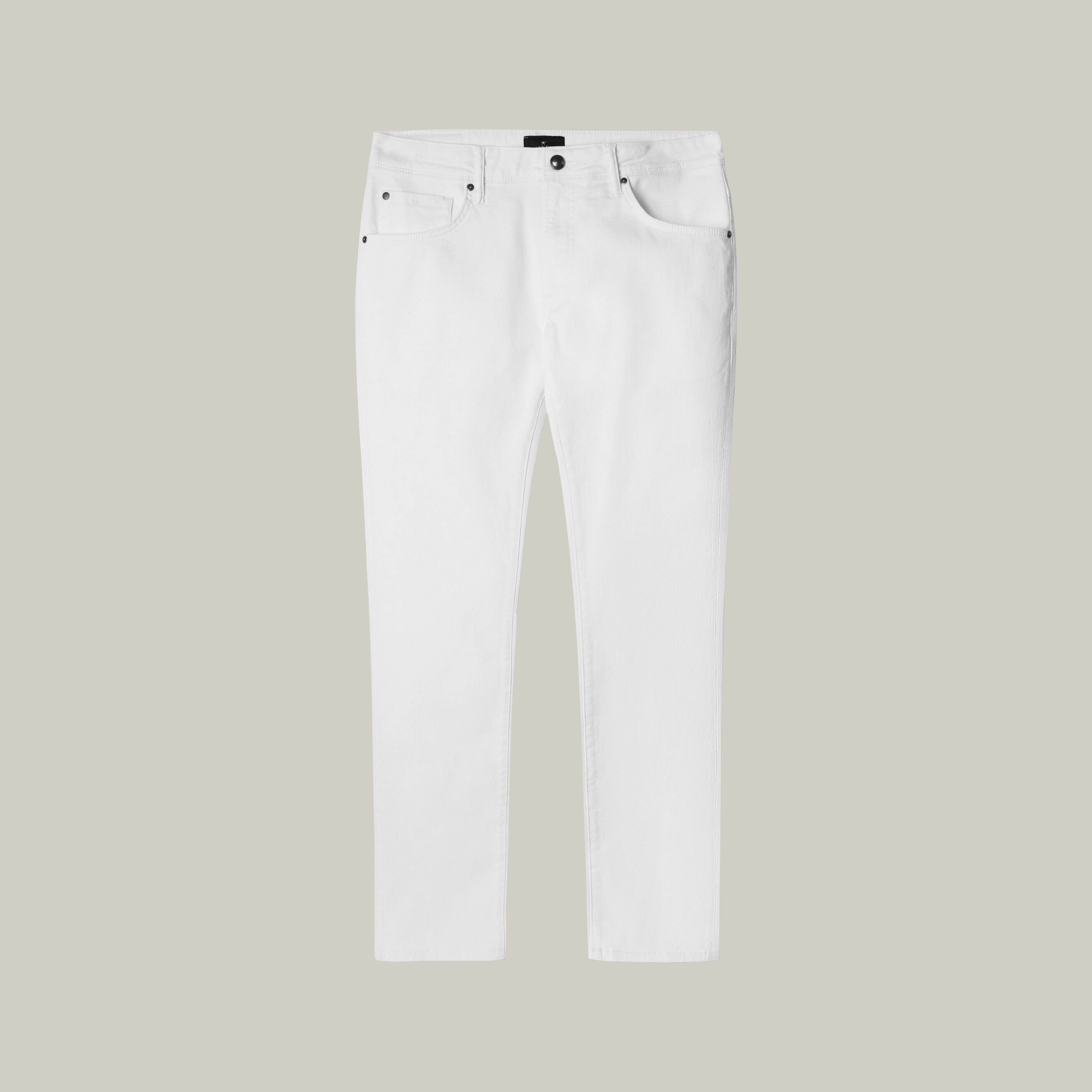 Hackett Slim Fit White Denim
