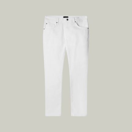 Hackett Slim Fit White Denim