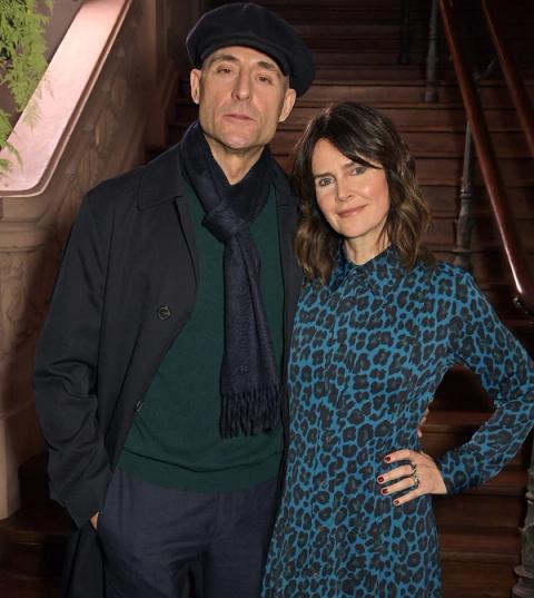 Mark Strong and Liza Marshall