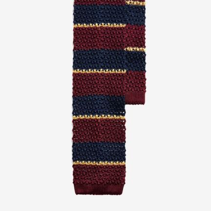 Ralph Lauren Striped Knit Silk Tie