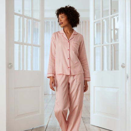 Chelsea Peers Organic Cotton Stripe Pyjamas