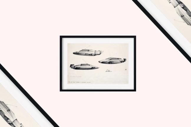 007 Ken Adam Lotus Esprit Submarine Art Print