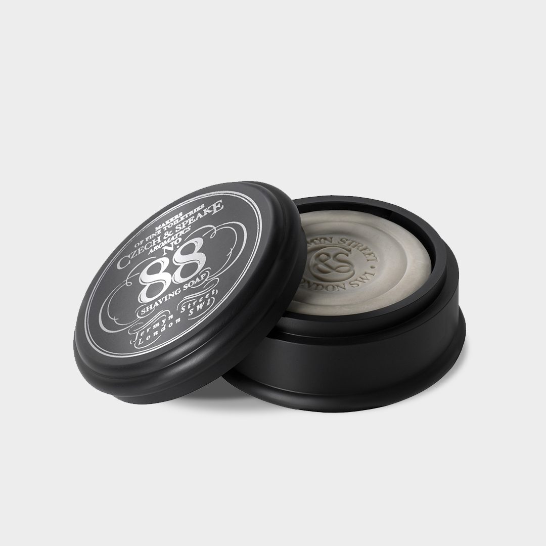 Czech & Speake No.88 Large Anodised Aluminium Shaving Dish & Soap