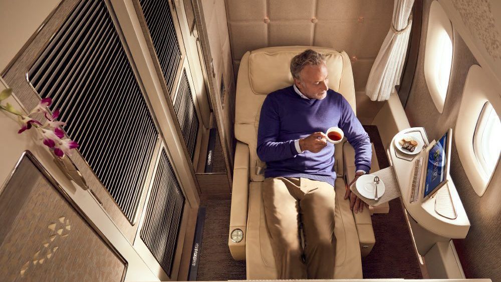 Wishlist: Emirates first-class flights, Acqua Di Parma fragrance & a stay at Hotel Sanders