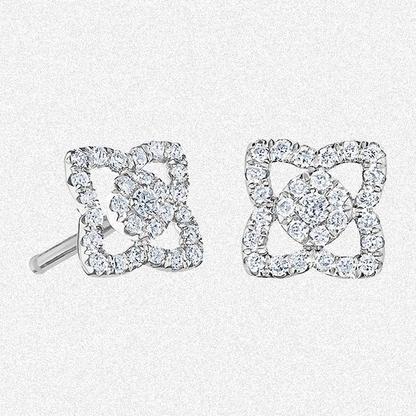 De Beers Enchanted Lotus stud earrings