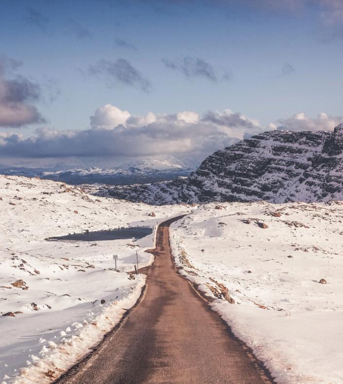 aleks cvetkovic best uk staycation snow road scotland