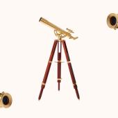 Celestron Ambassador Brass and Beech Telescope