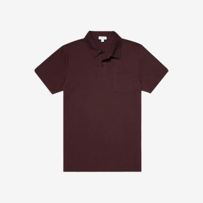 Riviera Polo Shirt — Espresso (20% off)