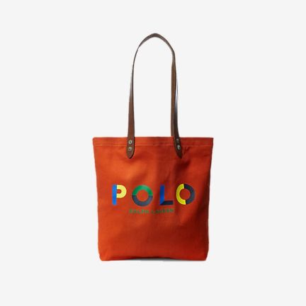 Ralph Lauren Leather-Trimmed Tote 