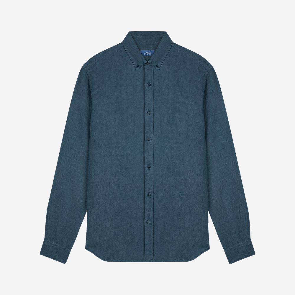 Linen Shirt — Blue