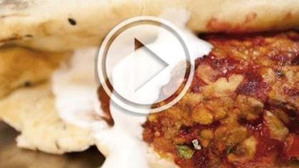 Food – tandoori chicken burger