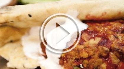 Food – tandoori chicken burger