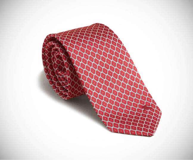 Burberry modern cut silk jacquard tie