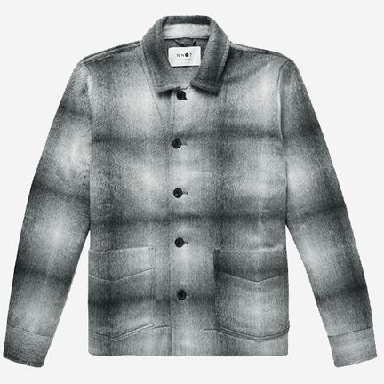 NN07 Checked Brushed Flannel Overshirt