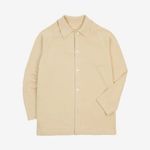 Drake's Sand Cotton Button-Through Knit