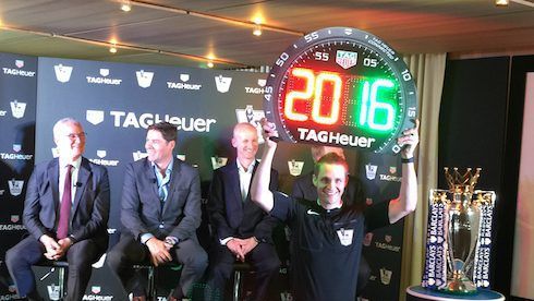 The Premier League signs Tag Heuer