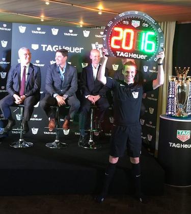 The Premier League signs Tag Heuer