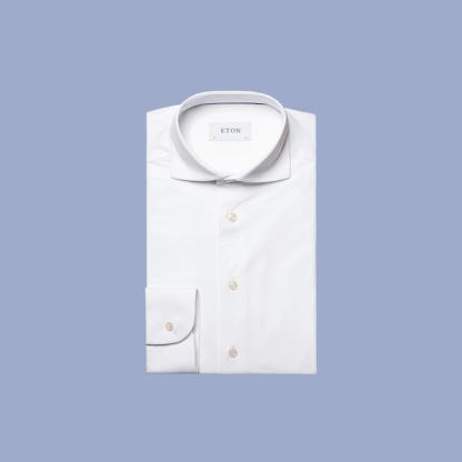 White Four-Way Stretch Shirt