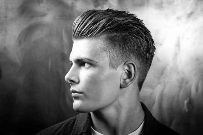 textured quiff hairstyle - Hair by Braid Barbers. Photography by Robert Braid via Bluebeards Revenge - gentlemans journal